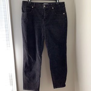 Isaac Mizrahi Live black wash denim